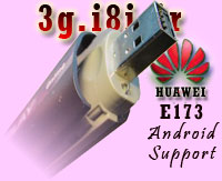 HSPA  3G-USB Adapter Huawei-E173-Qualcomm Mobile ExpressCard-7.2 Mbps data-Android Support