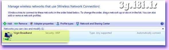 نحوه راه اندازي واي فاي WiFi در Windows Vista براي اتصال به مودم جيبي Huawei E5832